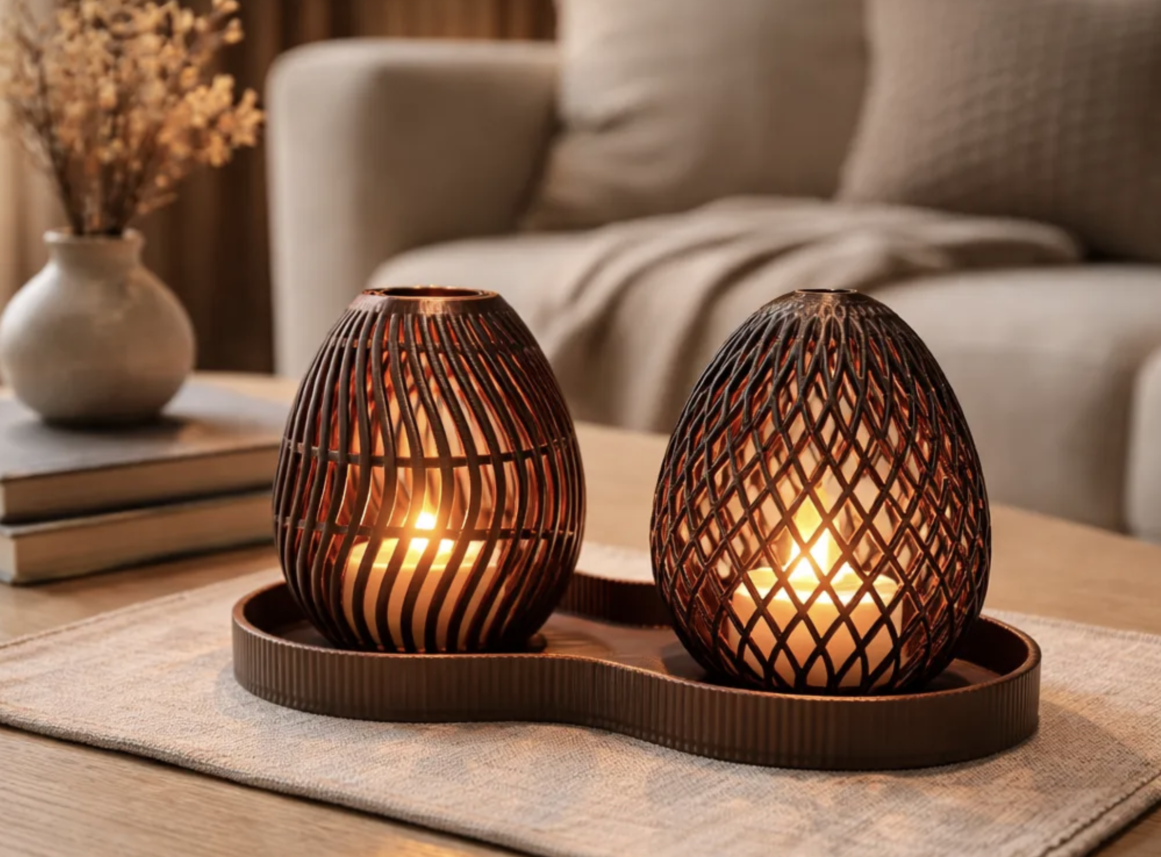 LED Easter Egg Lattice Lantern